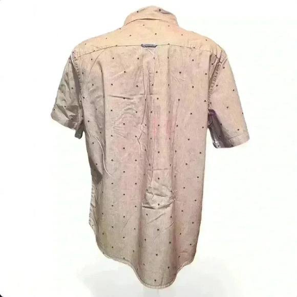 Chaps Men's XL Red Striped Short Sleeve Button-Up Shirt - Picture 4 of 5